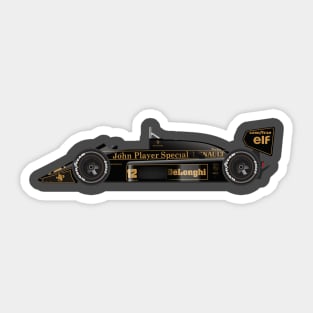 Ayrton Senna's Lotus 98T Illustration Sticker